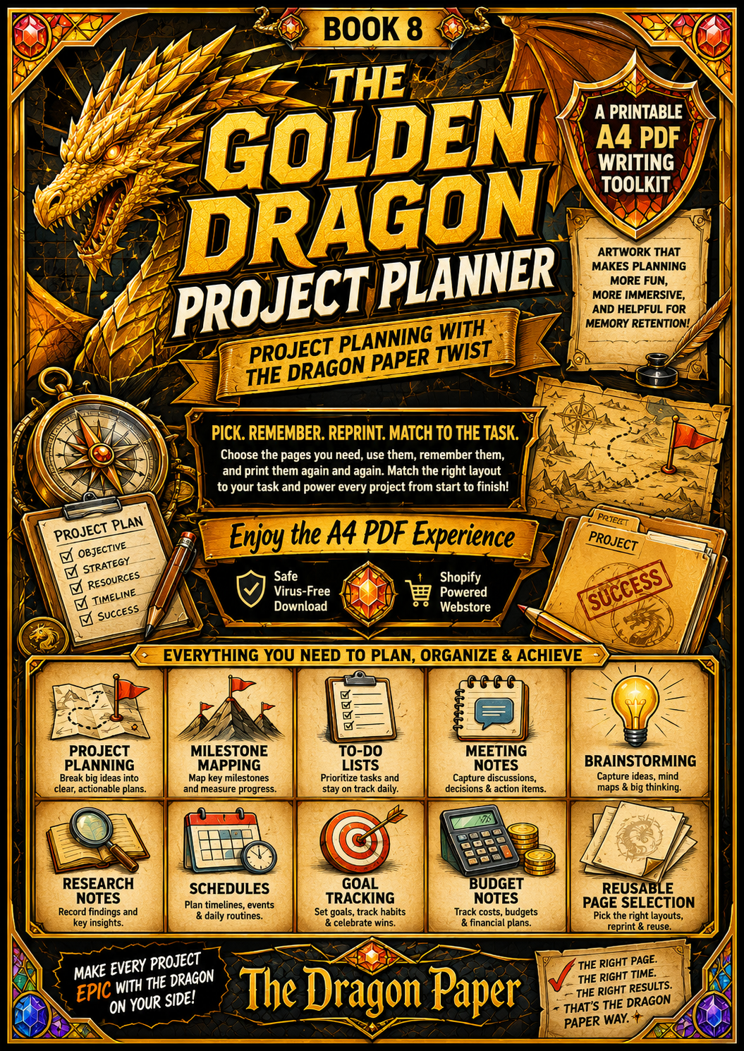 The Golden Dragon Project Planner EBOOK
