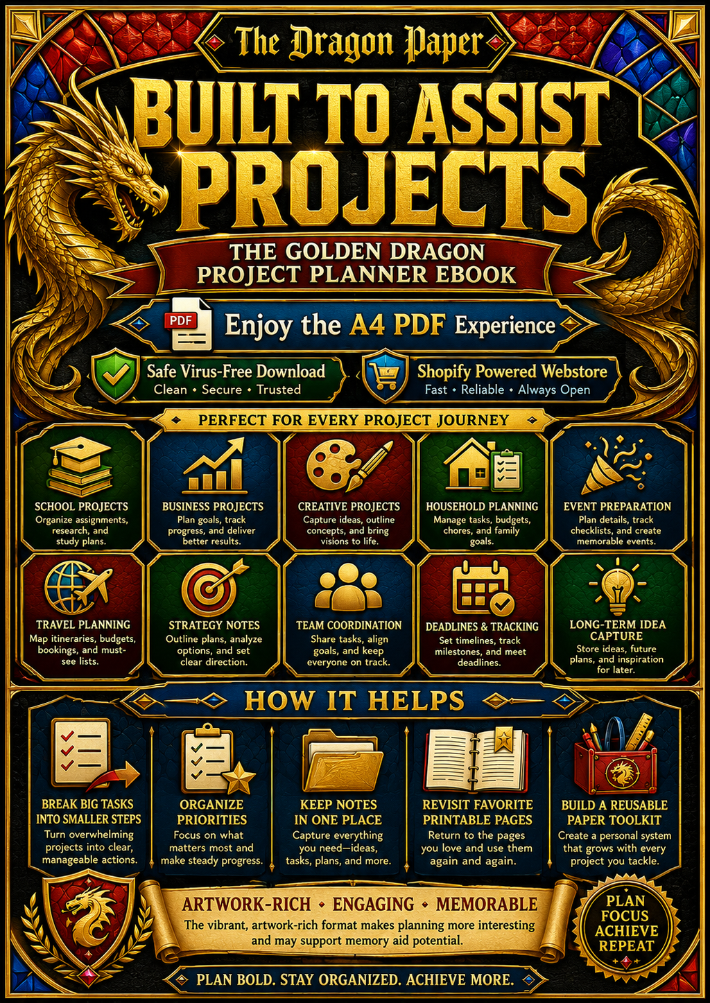 The Golden Dragon Project Planner EBOOK